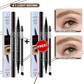 💖ACHETEZ-EN 1 OBTENEZ-EN 1 GRATUITEMENT 💖Crayon à sourcils 2-en-1 4D (maquillage naturel des sourcils et de la ligne des cils)