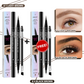 💖ACHETEZ-EN 1 OBTENEZ-EN 1 GRATUITEMENT 💖Crayon à sourcils 2-en-1 4D (maquillage naturel des sourcils et de la ligne des cils)