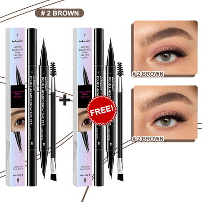 💖ACHETEZ-EN 1 OBTENEZ-EN 1 GRATUITEMENT 💖Crayon à sourcils 2-en-1 4D (maquillage naturel des sourcils et de la ligne des cils)