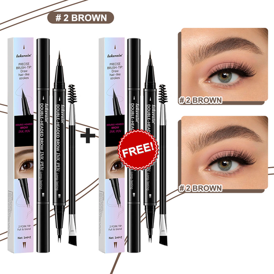 💖ACHETEZ-EN 1 OBTENEZ-EN 1 GRATUITEMENT 💖Crayon à sourcils 2-en-1 4D (maquillage naturel des sourcils et de la ligne des cils)