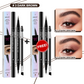 💖ACHETEZ-EN 1 OBTENEZ-EN 1 GRATUITEMENT 💖Crayon à sourcils 2-en-1 4D (maquillage naturel des sourcils et de la ligne des cils)