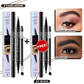 💖ACHETEZ-EN 1 OBTENEZ-EN 1 GRATUITEMENT 💖Crayon à sourcils 2-en-1 4D (maquillage naturel des sourcils et de la ligne des cils)