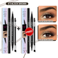 💖ACHETEZ-EN 1 OBTENEZ-EN 1 GRATUITEMENT 💖Crayon à sourcils 2-en-1 4D (maquillage naturel des sourcils et de la ligne des cils)