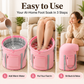 Bassin pliable pour bain de pieds