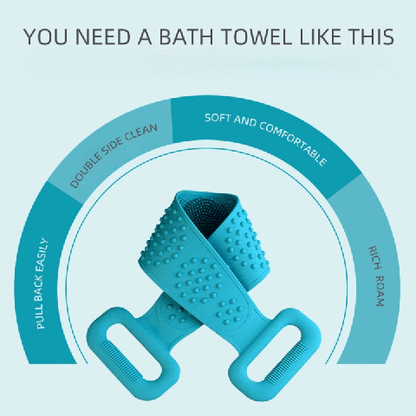 Brosse de Douche pour le Corps en Silicone