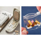 💊 Coupe-pilules portable avec boîte de rangement