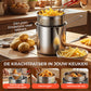 🍳 50 % DE RÉDUCTION ! 🍟 Friteuse multifonctionnelle en acier inoxydable 304 – Robuste, résistante à la chaleur et polyvalente – Idéale pour des fritures croustillantes à la maison ✨