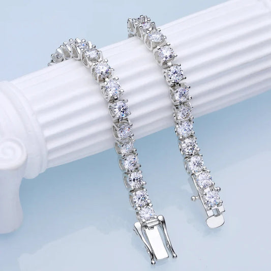 💎 50% DE RÉDUCTION ! ✨ Bracelet Moissanite pour Elle – Nouveauté 2026 – Brillant Éclatant, Fini Haute Qualité & Cadeau Idéal 🎀