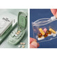 💊 Coupe-pilules portable avec boîte de rangement
