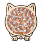 🌈HOT SALE⌛ 50 % de réduction🐱Puzzle en bois représentant un chat aux couleurs Morandi, 135 pièces🎁