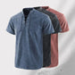 🌸Soldes de printemps : 50 % de réduction👕T-shirt rétro gothique pour homme, col en V lacé, poche en lin