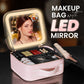 Trousse de maquillage portable avec miroir LED – Maquillage parfait partout