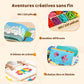 ✨ Puzzle Magnétique en Bois - 180 Pièces Géométriques, Apprentissage STEM, Boîte de Rangement Portable ✨