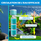 🐠 Filtre d'aquarium 5-en-1 – Fini l'eau trouble et les déchets au fond – Filtration 3 couches, débit réglable, ultra-silencieux 36 dB – Idéal pour aquarium 450–2450 L/h 💧