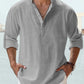 🔥50% de réduction🔥Chemise à manches longues pour hommes, en coton et lin