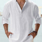 🔥50% de réduction🔥Chemise à manches longues pour hommes, en coton et lin