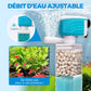 🐠 Filtre d'aquarium 5-en-1 – Fini l'eau trouble et les déchets au fond – Filtration 3 couches, débit réglable, ultra-silencieux 36 dB – Idéal pour aquarium 450–2450 L/h 💧
