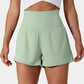✨️ Vente chaude 2025 49% DE🥰 Short de yoga 2-en-1 avec taille haute et poches latérales