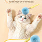 Baguette électrique pour chat d'intérieur, jouet interactif rétractable automatique 2026 avec balle en peluche, lanceur de balles en peluche, jouet d'enrichissement pour chatons et chats adultes dans les foyers avec plusieurs animaux.