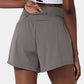 ✨️ Vente chaude 2025 49% DE🥰 Short de yoga 2-en-1 avec taille haute et poches latérales