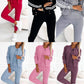 ✨Durée limitée 53% de réduction✨Ensemble veste et pantalon de baseball trois pièces pour femme