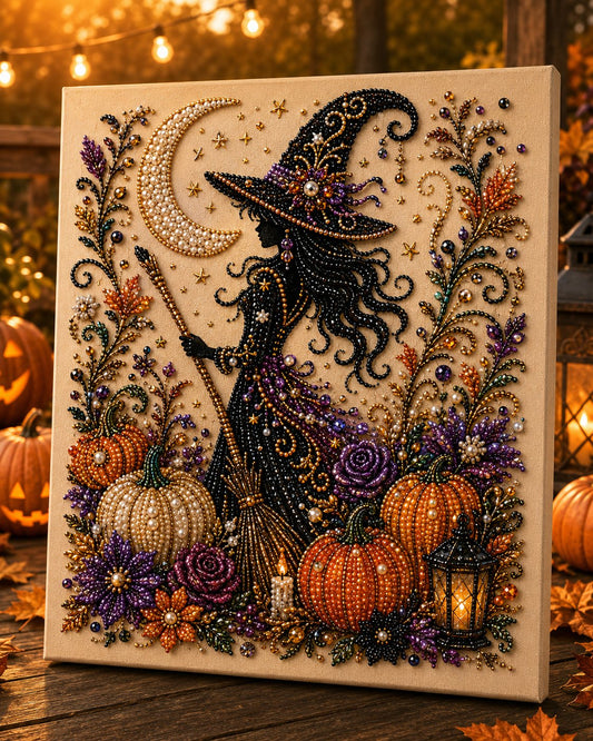 💥 Dernier jour : 55 % de réduction – 👻✨ Kit de bricolage « Pearl Art » pour Halloween – Transformez de minuscules perles en une magie à la fois effrayante et mignonne