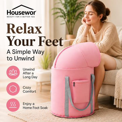 Bassin pliable pour bain de pieds