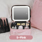 Trousse de maquillage portable avec miroir LED – Maquillage parfait partout