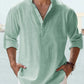 🔥50% de réduction🔥Chemise à manches longues pour hommes, en coton et lin