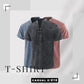 🌸Soldes de printemps : 50 % de réduction👕T-shirt rétro gothique pour homme, col en V lacé, poche en lin