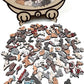 🌈HOT SALE⌛ 50 % de réduction🐱Puzzle en bois représentant un chat aux couleurs Morandi, 135 pièces🎁