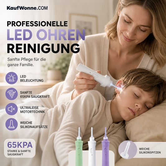 🔥🎁 2+1 GRATUIT !!🥳💞 Plus de 50 000 vendus ! ⚡👂 Nettoyeur d'oreilles à aspiration douce – Extracteur de cérumen