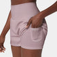 ✨️ Vente chaude 2025 49% DE🥰 Short de yoga 2-en-1 avec taille haute et poches latérales