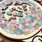 🌈HOT SALE⌛ 50 % de réduction🐱Puzzle en bois représentant un chat aux couleurs Morandi, 135 pièces🎁