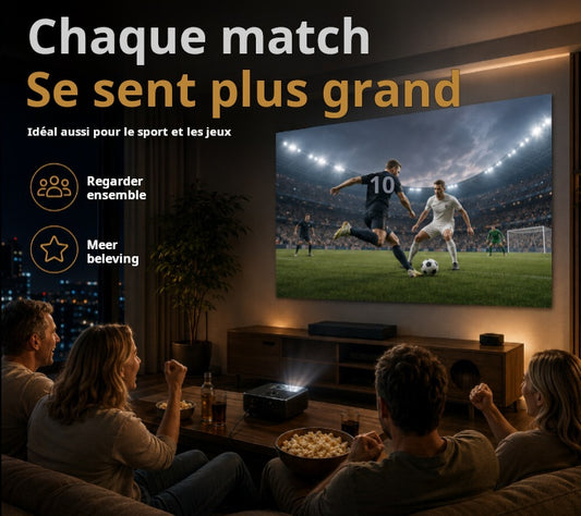 ✨ Écran Projection Portable Extérieur - Pliable et Réglable, Qualité 4K, Soirée Cinéma en Plein Air 🎬🌌