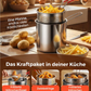 🍳 50 % DE RÉDUCTION ! 🍟 Friteuse multifonctionnelle en acier inoxydable 304 – Robuste, résistante à la chaleur et polyvalente – Idéale pour des fritures croustillantes à la maison ✨