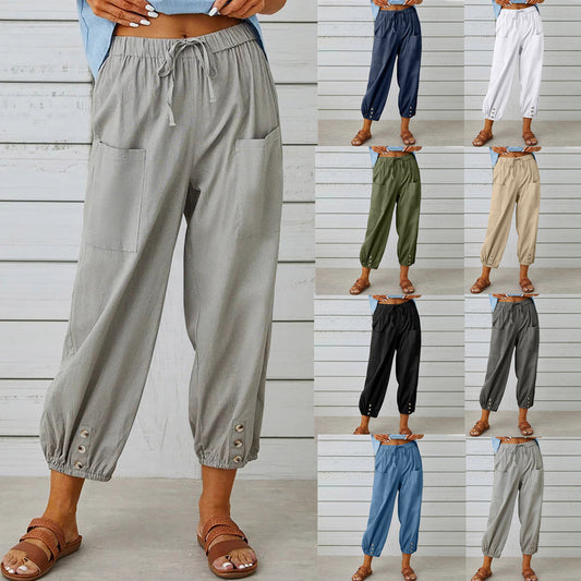 ⏰50% de réduction pour une durée limitée🔥Pantalon ample droit à jambe large pour femmes