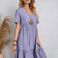 👚💃Robe fluide décontractée à nouer à la taille
