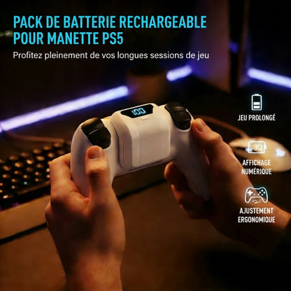 Pack de batterie rechargeable pour manette PS5