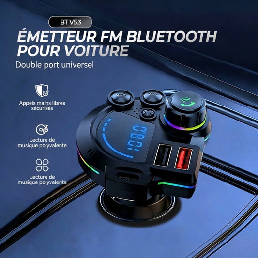 📻 57% DE RÉDUCTION ! 🚗 Transmetteur FM Bluetooth Double Port pour Voiture – Sans Fil, Charge Rapide & Son Haute Qualité 🔊