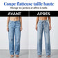 Jean Large pour Femme Orné de Strass avec Ceinture