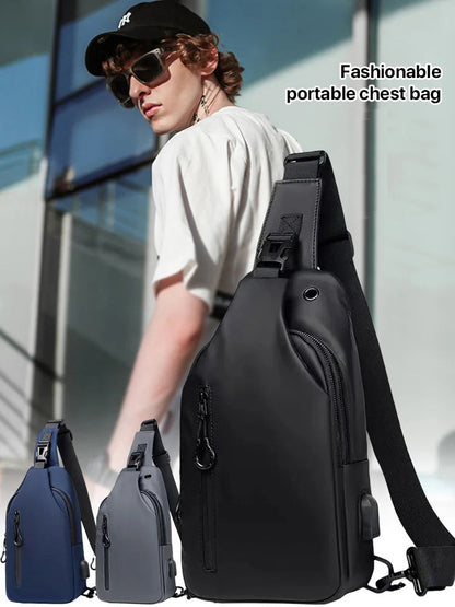 🎒 50% DE RÉDUCTION ! 🛡️ Sac de Poitrine en Oxford – Léger, Multi-poches & Pour Randonnée & Voyage ✨