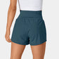 ✨️ Vente chaude 2025 49% DE🥰 Short de yoga 2-en-1 avec taille haute et poches latérales