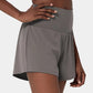 ✨️ Vente chaude 2025 49% DE🥰 Short de yoga 2-en-1 avec taille haute et poches latérales