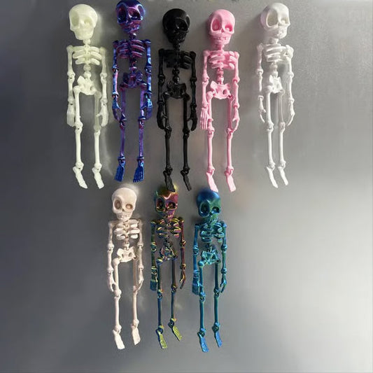 Figurine magnétique squelette vintage imprimée en 3D🎃