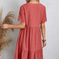 👚💃Robe fluide décontractée à nouer à la taille