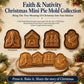 🔥OFFERTA SPECIALE 49% DI SCONTO✝️ Collezione di stampi per mini torte natalizie “Faith & Nativity” | Stampi riutilizzabili in rilievo per realizzare torte con dettagliate raffigurazioni di Gesù in preghiera, la stalla della Natività e altro ancora🥧✨