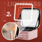 Trousse de maquillage portable avec miroir LED – Maquillage parfait partout
