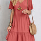 👚💃Robe fluide décontractée à nouer à la taille