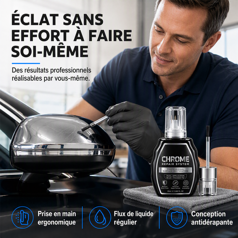 Stylo de réparation chromé professionnel